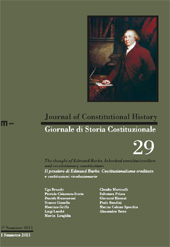Article, Fiducia, interesse e consenso : riflessioni sulla rappresentanza in Edmund Burke, EUM-Edizioni Università di Macerata