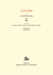 eBook, Lettere a La Riviera Ligure : IV, 1913, Edizioni di storia e letteratura