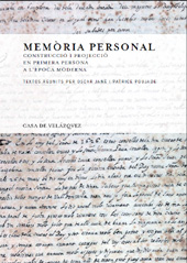 E-book, Memòria personal : construcció i projecció en primera persona a l'època moderna, Casa de Velázquez