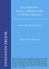 E-book, Los derechos de los trabajadores en el franquismo, Ruiz Resa, Josefa Dolores, Dykinson