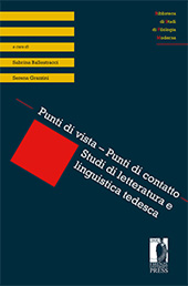 E-book, Punti di vista - punti di contatto : studi di letteratura e linguistica tedesca, Firenze University Press