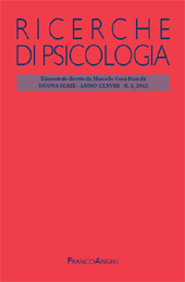 Artículo, Alcune annotazioni sulla distintività della psicologia della religione, Franco Angeli