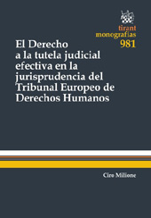 E-book, El derecho a la tutela judicial efectiva en la Jurisprudencia del Tribunal Europeo de derechos humanos, Tirant lo Blanch