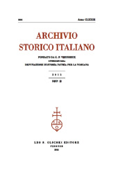Issue, Archivio storico italiano : 644, 2, 2015, L.S. Olschki