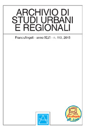 Issue, Archivio di studi urbani e regionali : 113, 2, 2015, Franco Angeli