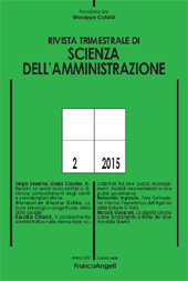 Fascicolo, Rivista trimestrale di scienza della amministrazione : 2, 2015, Franco Angeli