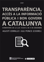 eBook, Transparència, accés a la informació i bon Govern a Catalunya : comentaris de la 19/2014, de 9 de desembre, Editorial UOC