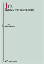 Fascicolo, Jus : rivista di scienze giuridiche : 2, 2015, Vita e Pensiero