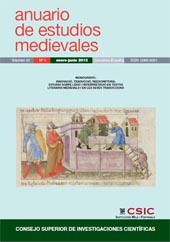 Heft, Anuario de estudios medievales : 45, 1, 2015, CSIC, Consejo Superior de Investigaciones Científicas