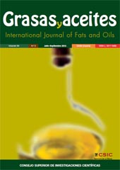 Fascículo, Grasas y aceites : 66, 3, 2015, CSIC, Consejo Superior de Investigaciones Científicas