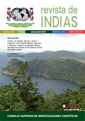 Fascicule, Revista de Indias : LXXV, 263, 1, 2015, CSIC, Consejo Superior de Investigaciones Científicas