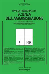 Fascicolo, Rivista trimestrale di scienza della amministrazione : 3, 2015, Franco Angeli