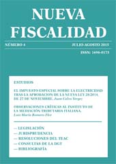 Issue, Nueva fiscalidad : 4, 2015, Dykinson