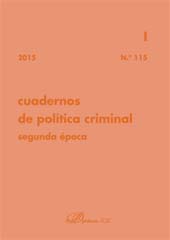 Fascicolo, Cuadernos de Política Criminal : 115, I, 2015, Dykinson
