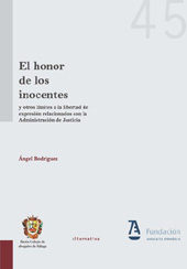 E-book, El honor de los inocentes : y otros límites a la libertad de expresión relacionados con la administración de justicia, Rodríguez, Ángel, Tirant lo Blanch