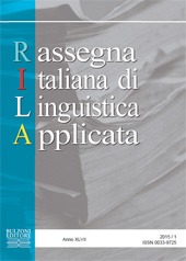 Article, Insegnante di disciplina, insegnante di lingua, native speaker : uno studio sui risultati e le competenze del docente CLIL, Bulzoni