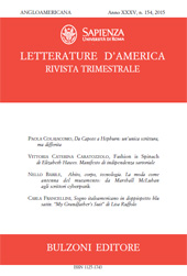 Fascicule, Letterature d'America : rivista trimestrale : XXXV, 154, 2015, Bulzoni