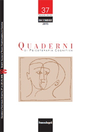 Fascicule, Quaderni di Psicoterapia Cognitiva : 37, 2, 2015, Franco Angeli