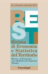 Fascicule, Rivista di economia e statistica del territorio : 3, 2015, Franco Angeli