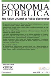 Artikel, La riforma della geografia giudiziaria : efficienza tecnica e domanda di giustizia, Franco Angeli