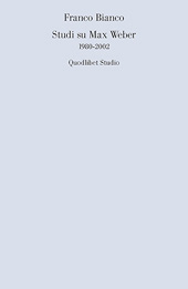 E-book, Studi su Max Weber : 1980-2002, Quodlibet