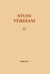 Fascículo, Studi Verdiani : 25, 2015, Istituto nazionale di studi verdiani