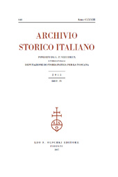 Fascicule, Archivio storico italiano : 646, 4, 2015, L.S. Olschki