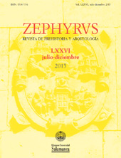 Fascicule, Zephyrus : revista de prehistoria y arqueología : LXXVI, 2, 2015, Ediciones Universidad de Salamanca