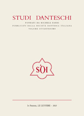Issue, Studi danteschi : LXXX, 2015, Le Lettere
