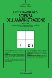 Fascículo, Rivista trimestrale di scienza della amministrazione : 4, 2015, Franco Angeli
