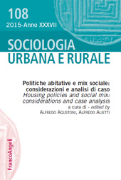 Articolo, Mixité sociale : discorsi, politiche, pratiche e processi di costruzione sociale. Un'analisi critica del dibattito francese, Franco Angeli