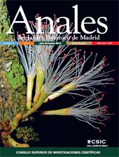 Heft, Anales del Jardín Botánico de Madrid : 72, 2, 2015, CSIC, Consejo Superior de Investigaciones Científicas