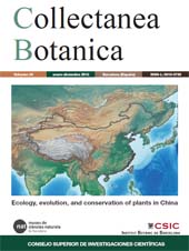 Issue, Collectanea botanica : 34, 2015, CSIC, Consejo Superior de Investigaciones Científicas