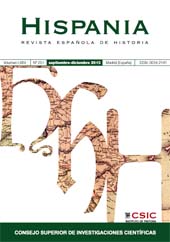 Fascículo, Hispania : revista española de historia : LXXV, 251, 3, 2015, CSIC, Consejo Superior de Investigaciones Científicas