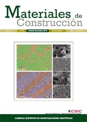 Issue, Materiales de construcción : 65, 320, 4, 2015, CSIC, Consejo Superior de Investigaciones Científicas