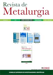 Issue, Revista de metalurgia : 51, 4, 2015, CSIC, Consejo Superior de Investigaciones Científicas