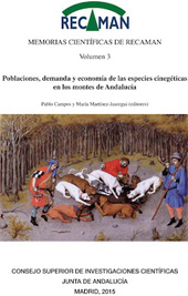 E-book, Memorias científicas de RECAMAN : 3 : poblaciones, demanda y economía de las especies cinegéticas en los montes de Andalucía, CSIC, Consejo Superior de Investigaciones Científicas