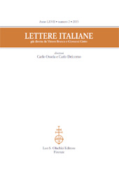 Issue, Lettere italiane : LXVII, 2, 2015, L.S. Olschki