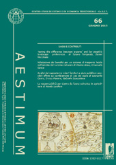 Issue, Aestimum : 66, 1, 2015, Firenze University Press