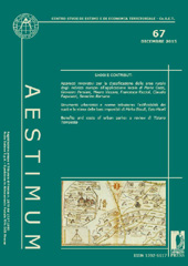 Issue, Aestimum : 67, 2, 2015, Firenze University Press