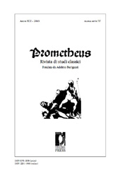 Fascicolo, Prometheus : rivista di studi classici : XLI, 2015, Firenze University Press