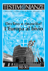 Artículo, Se l'Europa rinuncia all'universalismo, Associazione Testimonianze