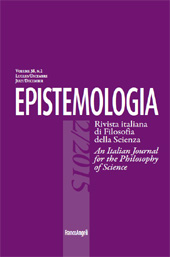 Fascicule, Epistemologia : rivista italiana di filosofia della scienza : XXXVIII, 2, 2015, Franco Angeli