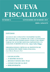 Artikel, Observaciones críticas al instituto de la mediación, tributaria italiana, Dykinson