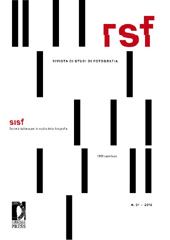 Fascículo, RSF : rivista di studi di fotografia : 4, 2, 2016, Firenze University Press