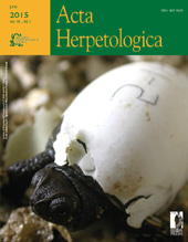 Heft, Acta herpetologica : 10, 1, 2015, Firenze University Press