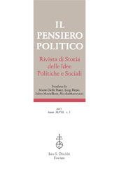 Fascicolo, Il pensiero politico : rivista di storia delle idee politiche e sociali : XLVIII, 3, 2015, L.S. Olschki