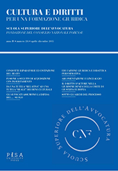 Fascículo, Cultura e diritti : per una formazione giuridica : IV, 2/3/4, 2015, Pisa University Press
