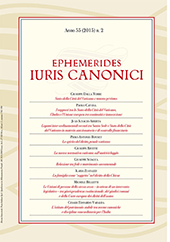 Fascículo, Ephemerides iuris canonici : 55, 2, 2015, Marcianum Press