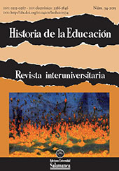 Issue, Historia de la educación : revista interuniversitaria : 34, 2015, Ediciones Universidad de Salamanca